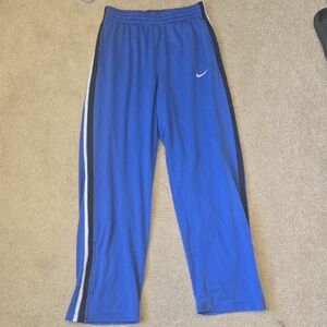 Nike Kids Royal Blue Joggers with White Stripe